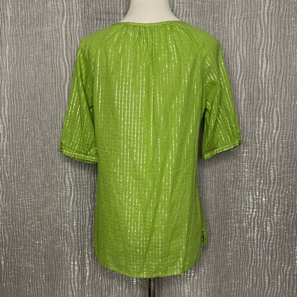 Chico’s Metallic Thread Button Down - image 2